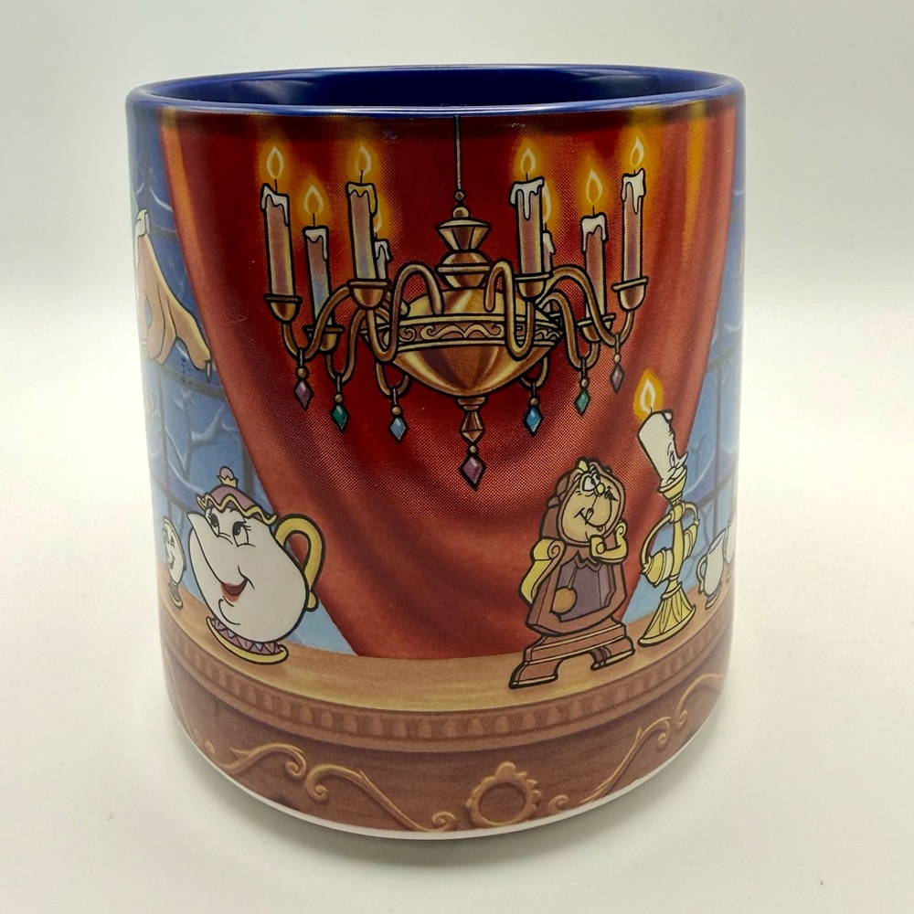 Disney-Vintage-Beauty and the Beast-Collectible Coffee Mug-EUC-No Box - Picture 2 of 10